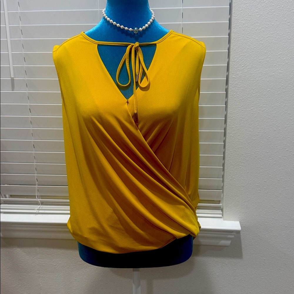 Kenneth Cole Mustard Yellow Top